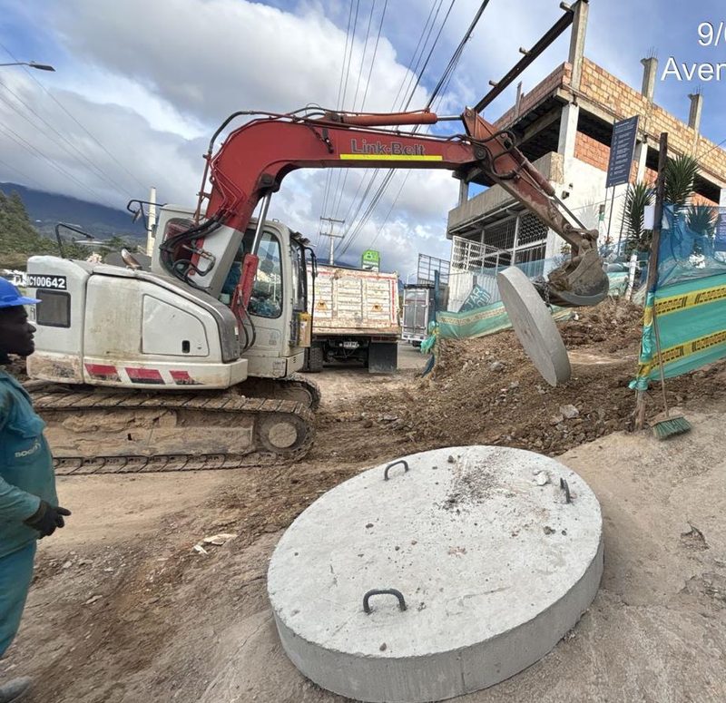 Obras civiles excavadora Link-Belt Bogotá